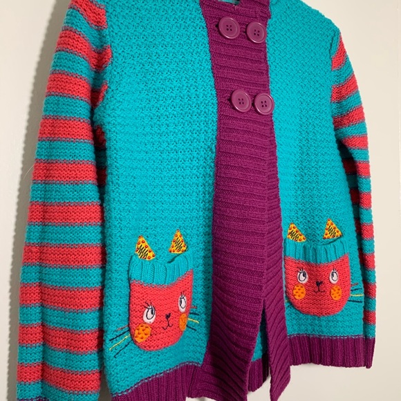 🍒5/$20🍒 George Cat Cardigan - Kids - Picture 3 of 8